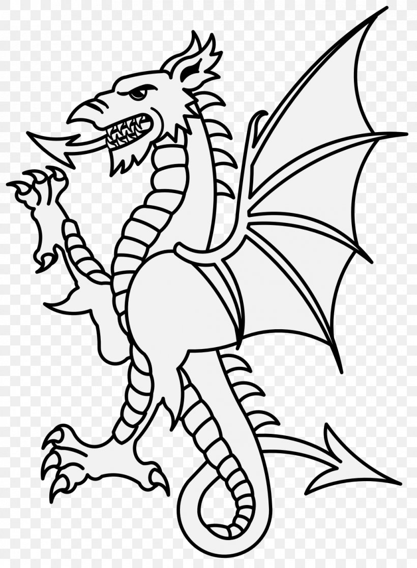 Heraldry Clip Art Dragon Image, PNG, 1031x1406px, Heraldry, Art, Artist, Artwork, Black And White Download Free