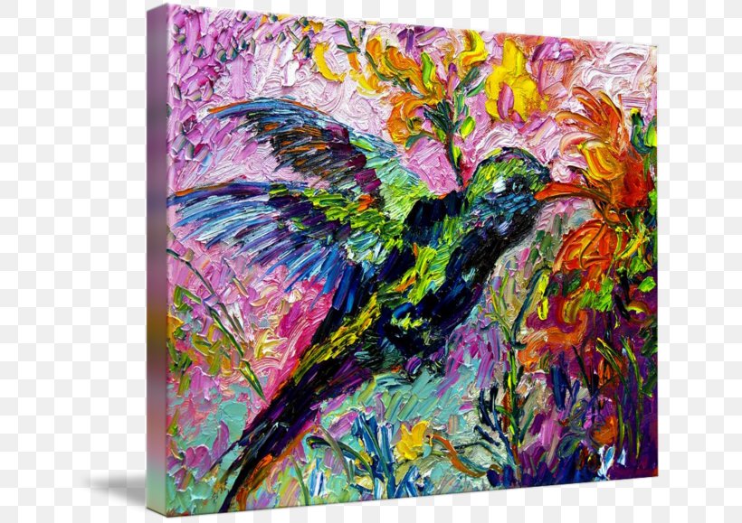 Oil Painting Acrylic Paint, PNG, 650x579px, Painting, Acrylic Paint, Art, Bird, Canvas Download Free