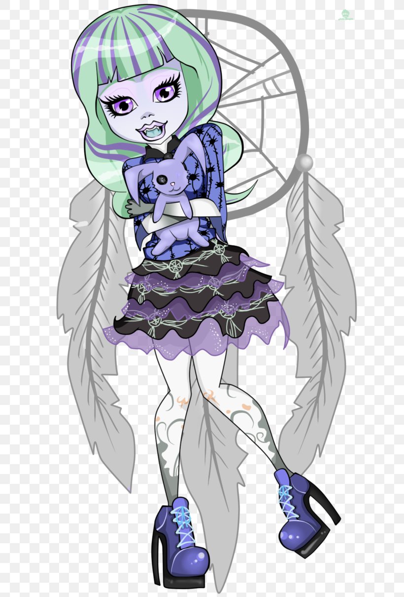 Boogeyman Monster High 13 Wishes Haunt The Casbah Twyla Frankie Stein, PNG, 661x1209px, Watercolor, Cartoon, Flower, Frame, Heart Download Free