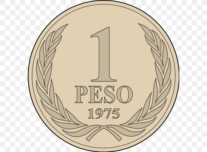 Chilean Peso Coin Currency ISO 4217, PNG, 600x600px, Chile, Argentine Peso, Brand, Cent, Chilean Peso Download Free