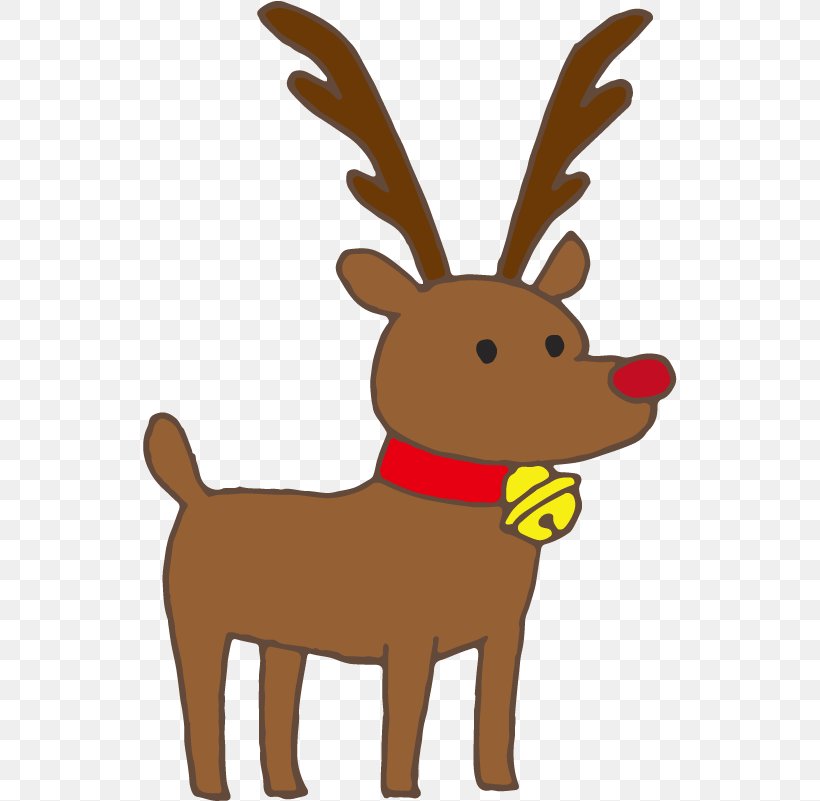 Santa Claus Cartoon, PNG, 535x801px, Reindeer, Animation, Antler, Cartoon, Deer Download Free