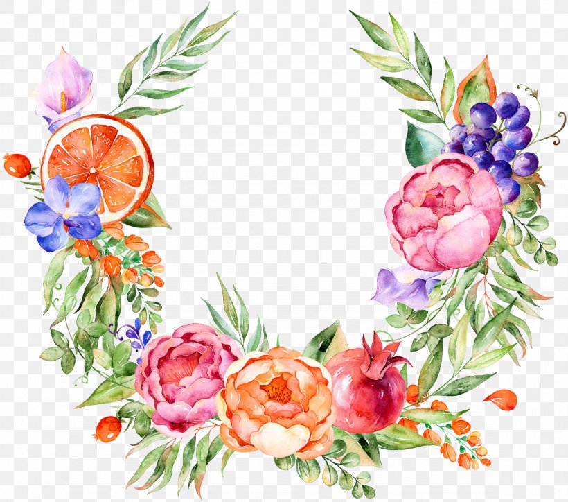 Watercolor Painting Clip Art Image, PNG, 2350x2076px, Watercolor Painting, Cut Flowers, Drawing, Fashion Accessory, Floral Design Download Free