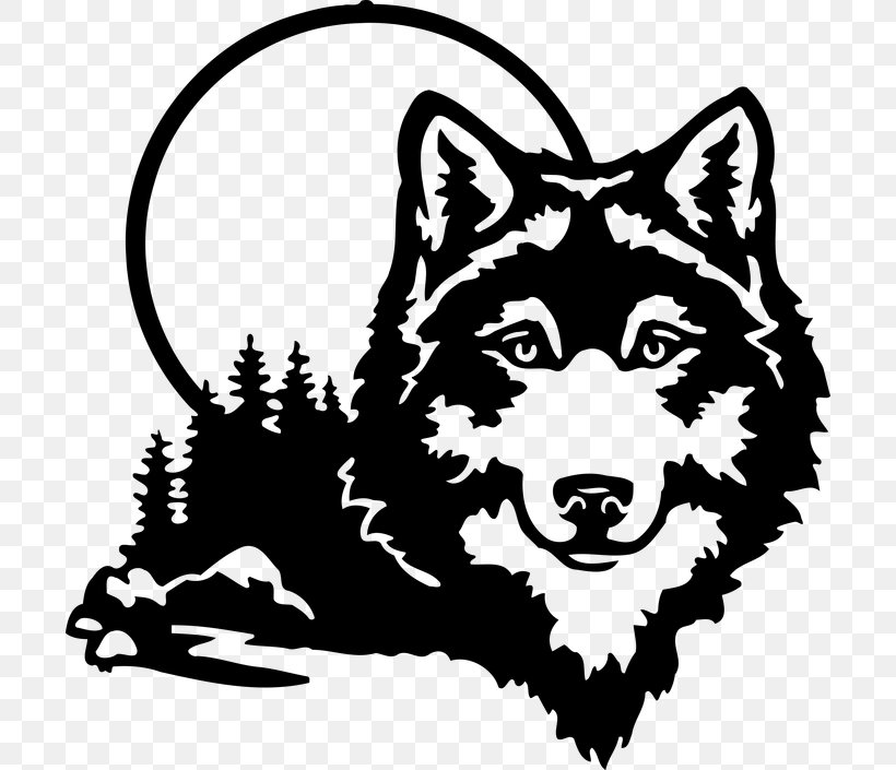 Wolf Cartoon, PNG, 700x705px, Canvas Print, Alaskan Malamute, Art, Blackandwhite, Canadian Eskimo Dog Download Free