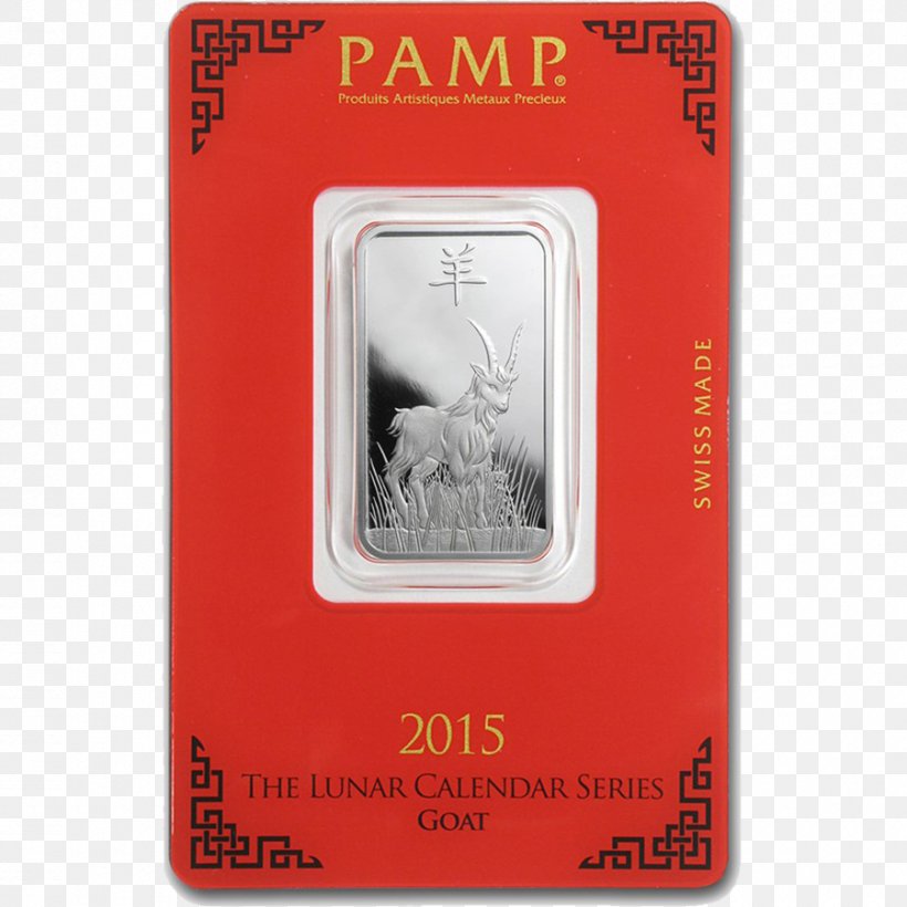 Silver Bar - Gold Bar PAMP Bullion Precious Metal PNG