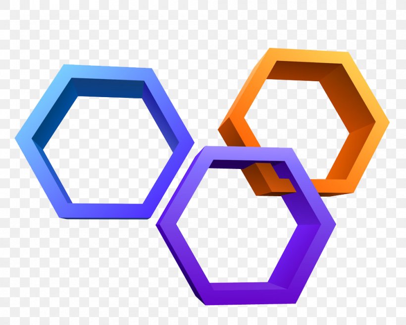 Hexagon Three-dimensional Space Honeycomb Illustration, PNG, 1000x800px, 3d Computer Graphics, Hexagon, Geometry, Honeycomb, Logo Download Free
