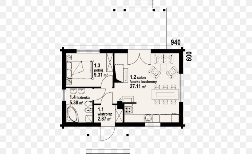 Hoczew House Room Terrace Project, PNG, 500x500px, Hoczew, Apartment, Area, Attic, Diagram Download Free