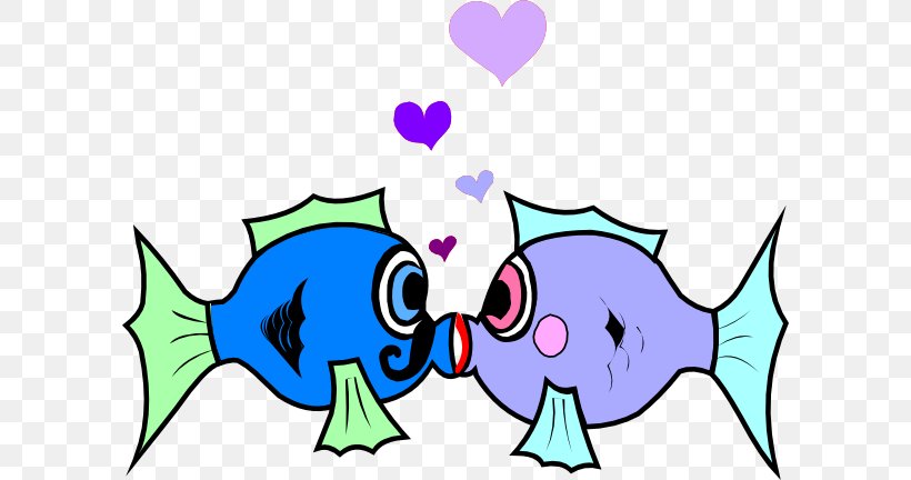 Kissing Gourami Fish Clip Art, PNG, 600x432px, Watercolor, Cartoon, Flower, Frame, Heart Download Free