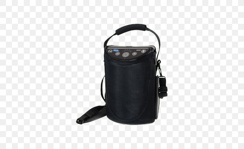 Portable Oxygen Concentrator Positive Airway Pressure Oxygen Therapy Invacare, PNG, 500x500px, Portable Oxygen Concentrator, Bag, Black, Camera Accessory, Concentrator Download Free