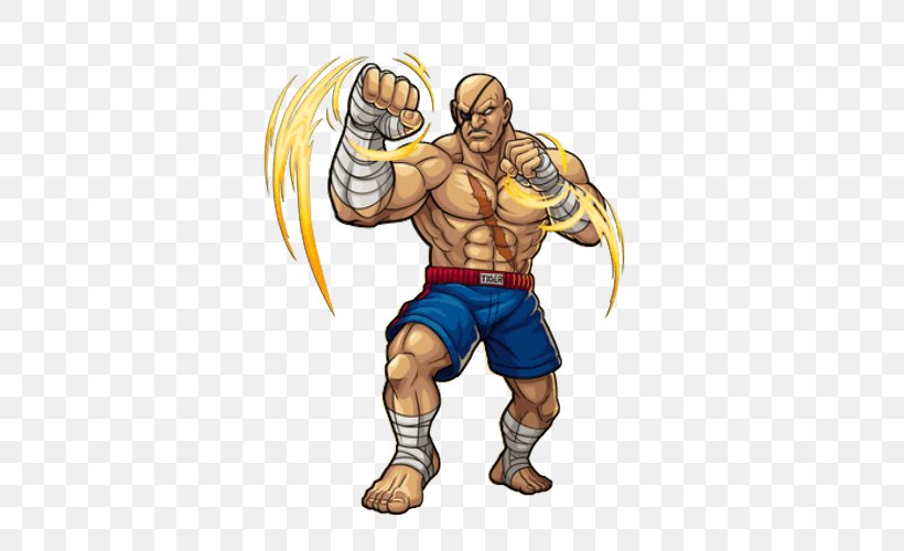 Sagat Monster Strike Video Game Strategy Guide Level, PNG, 500x500px, Sagat, Action Figure, Action Toy Figures, Aggression, Arm Download Free