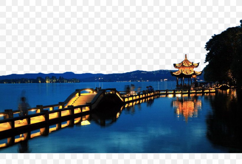 West Lake Photography Wallpaper, PNG, 1179x800px, West Lake, Computer, Fukei, Night, Photography Download Free