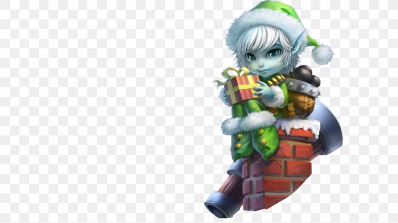 Desktop Wallpaper Christmas Elf League Of Legends, PNG, 1024x576px, 3d Computer Graphics, 3d Rendering, Elf, Action Figure, Art Download Free