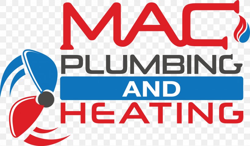 MAC Plumbing & Heating Logo Plumber Brand, PNG, 2333x1371px, Logo, Air Conditioning, Area, Brand, Central Heating Download Free