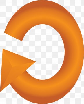 Orange Arrow - Orange Circle Arrow PNG
