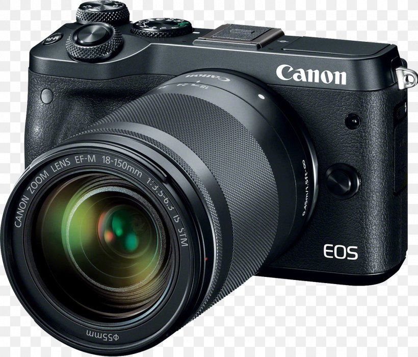 Canon EOS M6 Canon EOS M5 Canon EF-M 18–150mm Lens Mirrorless Interchangeable-lens Camera, PNG, 1497x1279px, Canon Eos M6, Active Pixel Sensor, Camera, Camera Accessory, Camera Lens Download Free