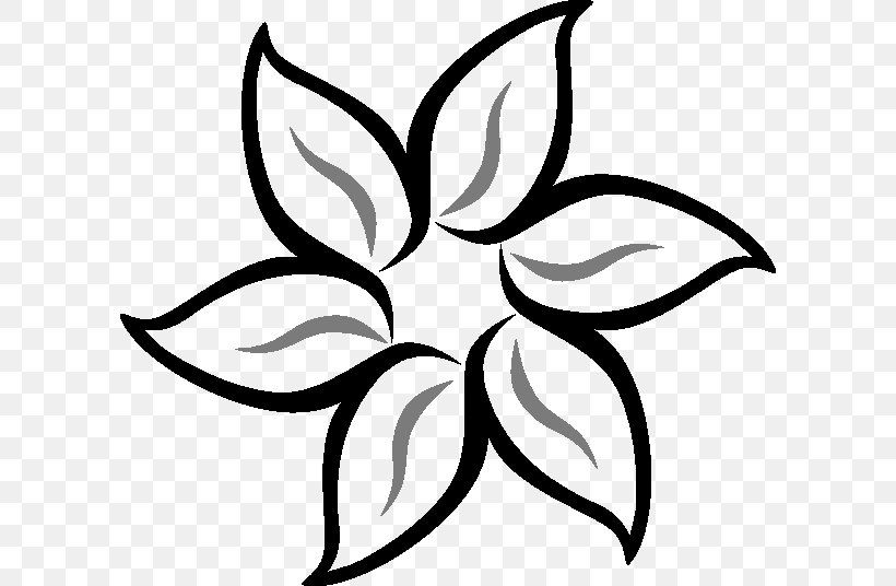 Clip Art Flower Openclipart Vector Graphics, PNG, 600x536px, Flower, Black, Blackandwhite, Botany, Coloring Book Download Free