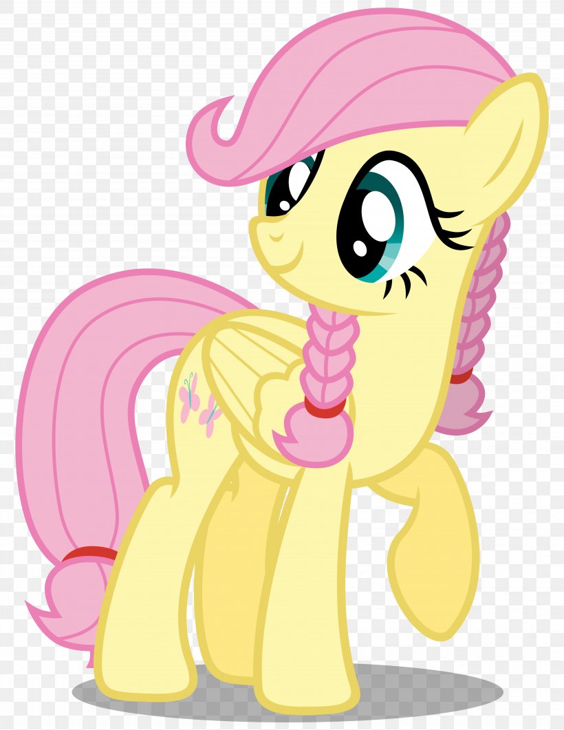 Fluttershy Pony Applejack Pinkie Pie Twilight Sparkle, PNG, 3708x4802px, Watercolor, Cartoon, Flower, Frame, Heart Download Free