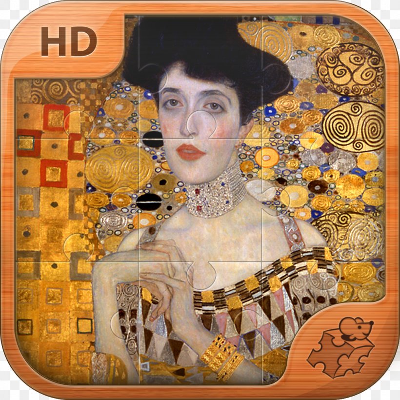 Portrait Of Adele Bloch-Bauer I Woman In Gold Painting Art, PNG, 1024x1024px, Adele Blochbauer, Art, Art Nouveau, Artist, Gold Download Free