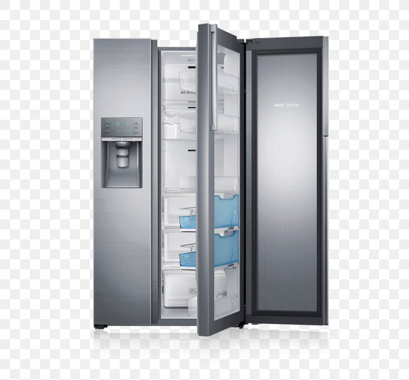 Samsung RH22H9010 Samsung Food ShowCase RH77H90507H Refrigerator Stainless Steel, PNG, 826x768px, Samsung Food Showcase Rh77h90507h, Defrosting, Door, Electronic Device, Enclosure Download Free