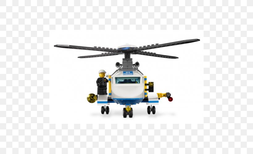 Helicopter Legoland Deutschland Resort Lego City Police Aviation, PNG, 500x500px, Helicopter, Aircraft, Helicopter Rotor, Lego, Lego City Download Free