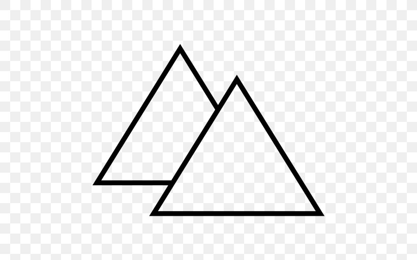 Egyptian Pyramids Symbol, PNG, 512x512px, Egyptian Pyramids, Area, Black, Black And White, Pyramid Download Free