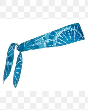 Headband Necktie Tie-dye Blue Wristband PNG