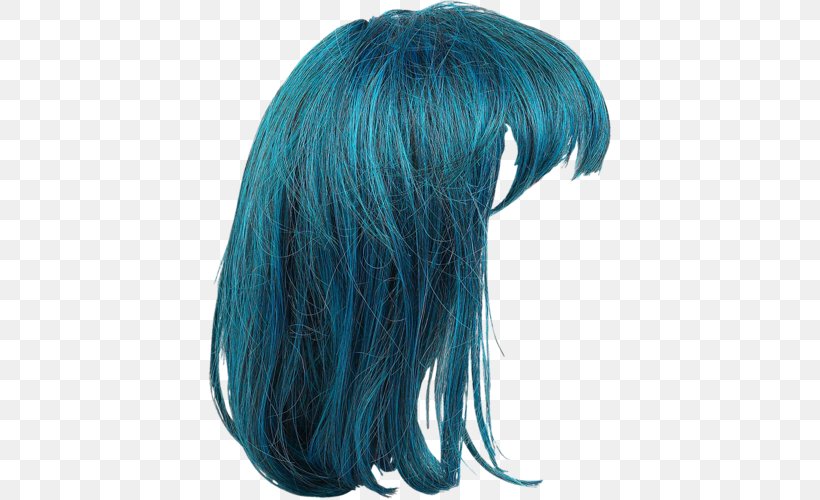 Wig Hairstyle Look, PNG, 406x500px, Wig, Black Hair, Blue, Brown Hair, Hair Download Free