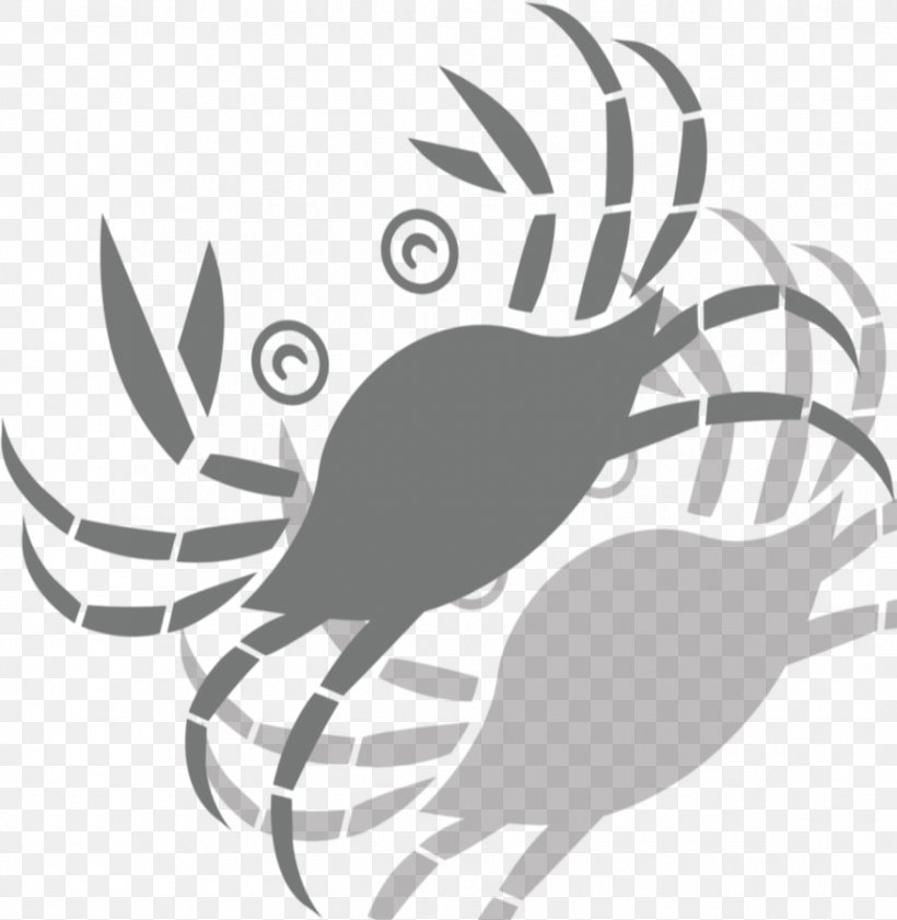 Crab Illustration, PNG, 877x900px, Crab, Bird, Black And White, Cartoon, Crab Stick Download Free