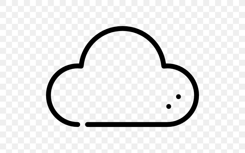 Cloudy, PNG, 512x512px, Computer Software, Area, Black And White, Cdr, Cloud Computing Download Free