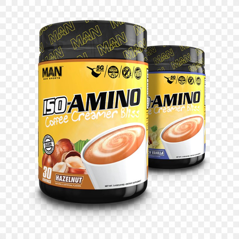 MAN Sports ISO-Amino Coffee Creamer Non-dairy Creamer Coffee-Mate Branched-chain Amino Acid, PNG, 1000x1000px, Coffee, Amino Acid, Branchedchain Amino Acid, Brand, Coffeemate Download Free