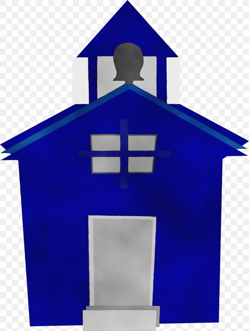 School Building Cartoon, PNG, 1446x1920px, Watercolor, Architecture, Blue, Chapel, House Download Free