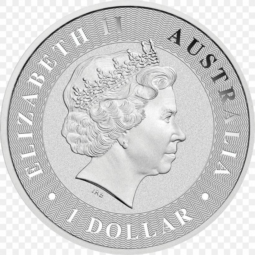 Coin - Silver Coin Silver Coin Australian Silver Kangaroo Bullion Coin PNG