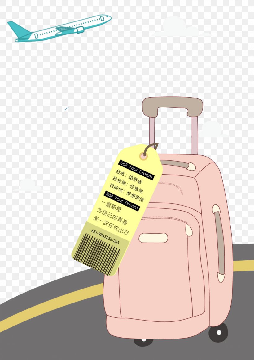 Airplane Aircraft Cartoon Suitcase, PNG, 1024x1448px, Airplane, Aircraft, Animation, Brand, Cartoon Download Free