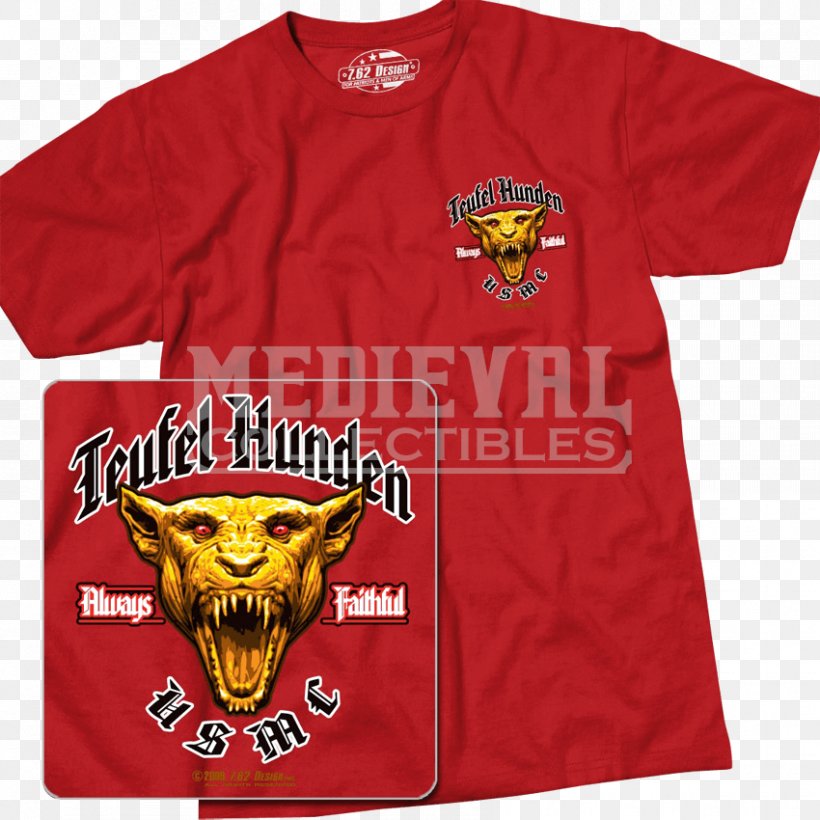 T-shirt Devil Dog Bulldog United States Marine Corps 恶魔猎人5, PNG, 850x850px, Tshirt, Active Shirt, Brand, Bulldog, Clothing Download Free