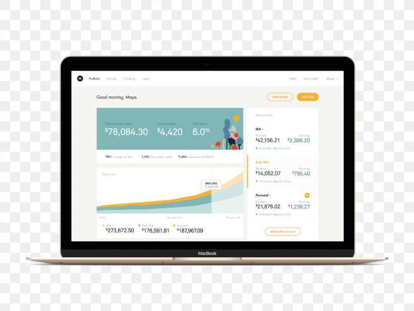 Wealthsimple Investment Personal Finance Money, PNG, 1600x1200px, Wealthsimple, Brand, Computer Monitor, Display Advertising, Display Device Download Free