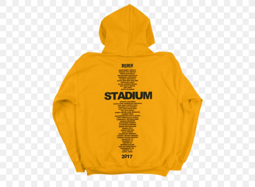 Hoodie Purpose World Tour T-shirt, PNG, 600x600px, Hoodie, Bluza, Clothing, Fashion, Hood Download Free