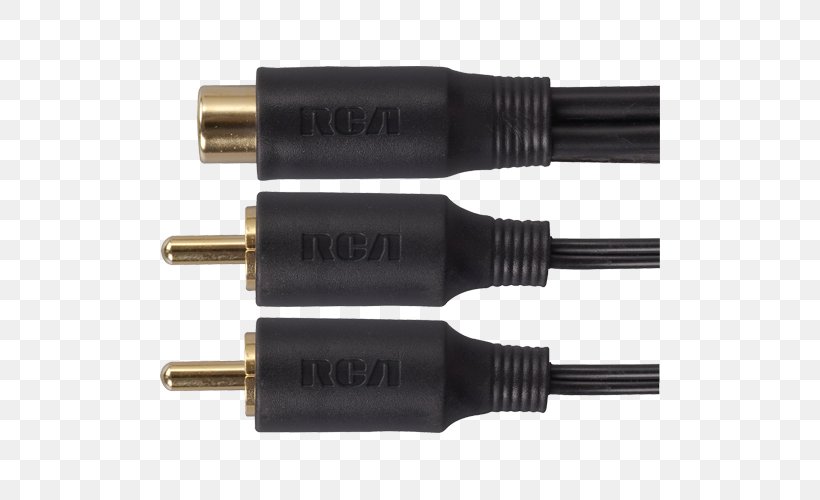 Coaxial Cable RCA Connector Electrical Connector Cable Television, PNG, 500x500px, Coaxial Cable, Audio Signal, Cable, Cable Television, Coaxial Download Free