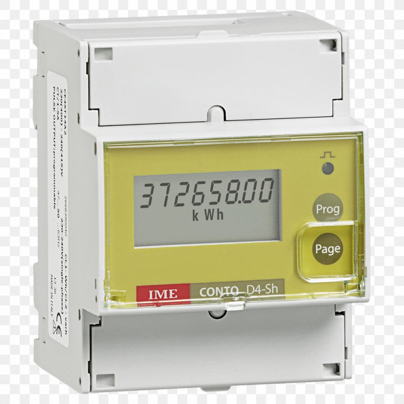 Electricity Meter Kilowatt Hour Three-phase Electric Power Energy DIN Rail, PNG, 1000x1000px, Electricity Meter, Din Rail, Electrical Enclosure, Electronic Component, Electronics Download Free