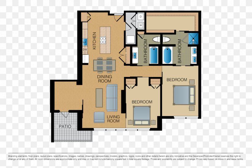 Floor Plan Essex Skyline Apartments Product, PNG, 1300x867px, Floor Plan, Apartment, Bedroom, California, Clothes Dryer Download Free