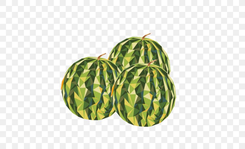 Low Poly Fruit Illustration, PNG, 500x500px, 3d Computer Graphics, Low Poly, Drawing, Fruit, Melon Download Free
