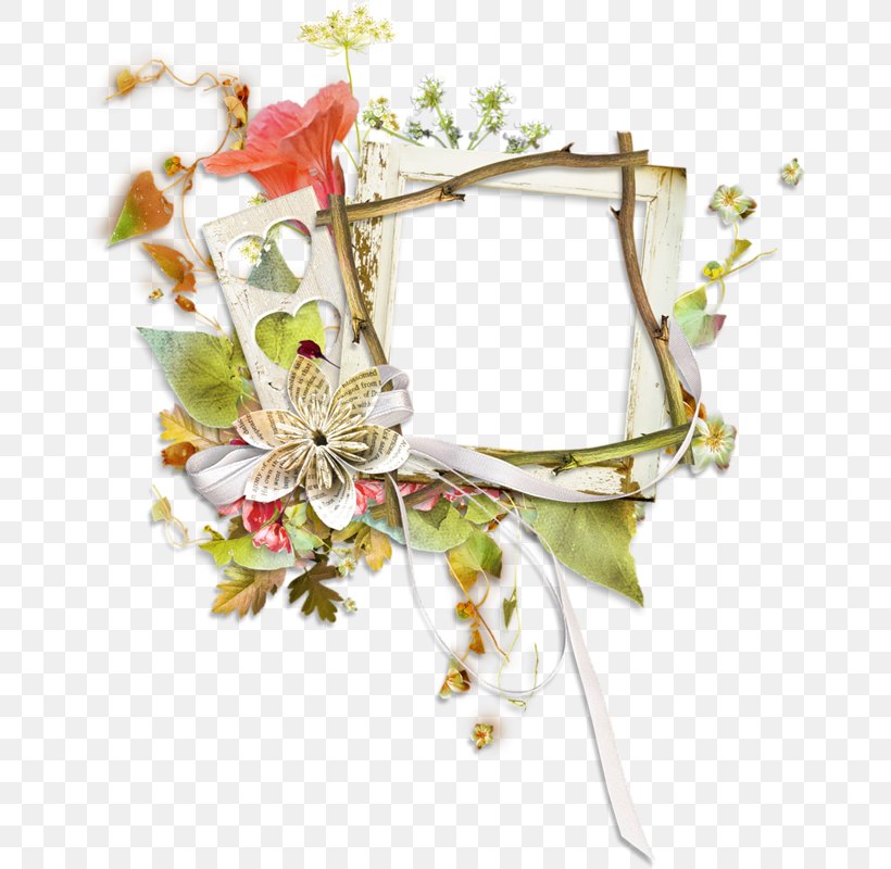 Picture Frames Floral Design Scrapbooking Paper, PNG, 662x800px, Picture Frames, Artificial Flower, Blossom, Branch, Cut Flowers Download Free