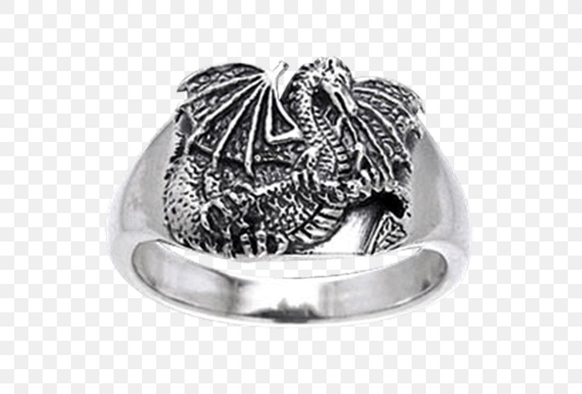 Ring Silver Body Jewellery Fantasy, PNG, 555x555px, Ring, Body Jewellery, Body Jewelry, Diamond, Dragon Download Free