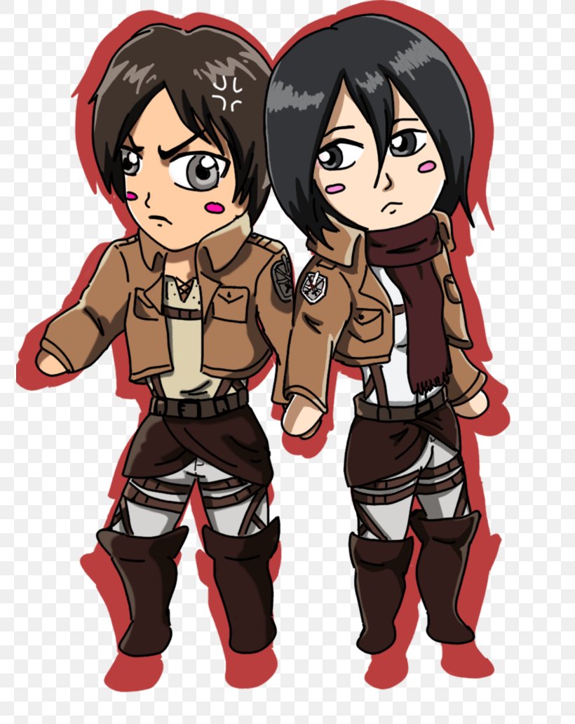 Eren Yeager Mikasa Ackerman Levi Attack On Titan Jean Kirschtein, PNG, 774x1032px, Watercolor, Cartoon, Flower, Frame, Heart Download Free