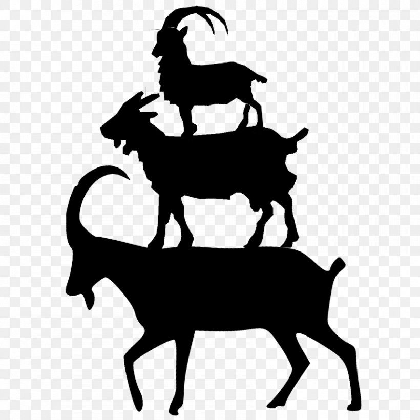 Goat Silhouette Clip Art, PNG, 850x850px, Goat, Black And White, Cartoon, Cattle Like Mammal, Cow Goat Family Download Free