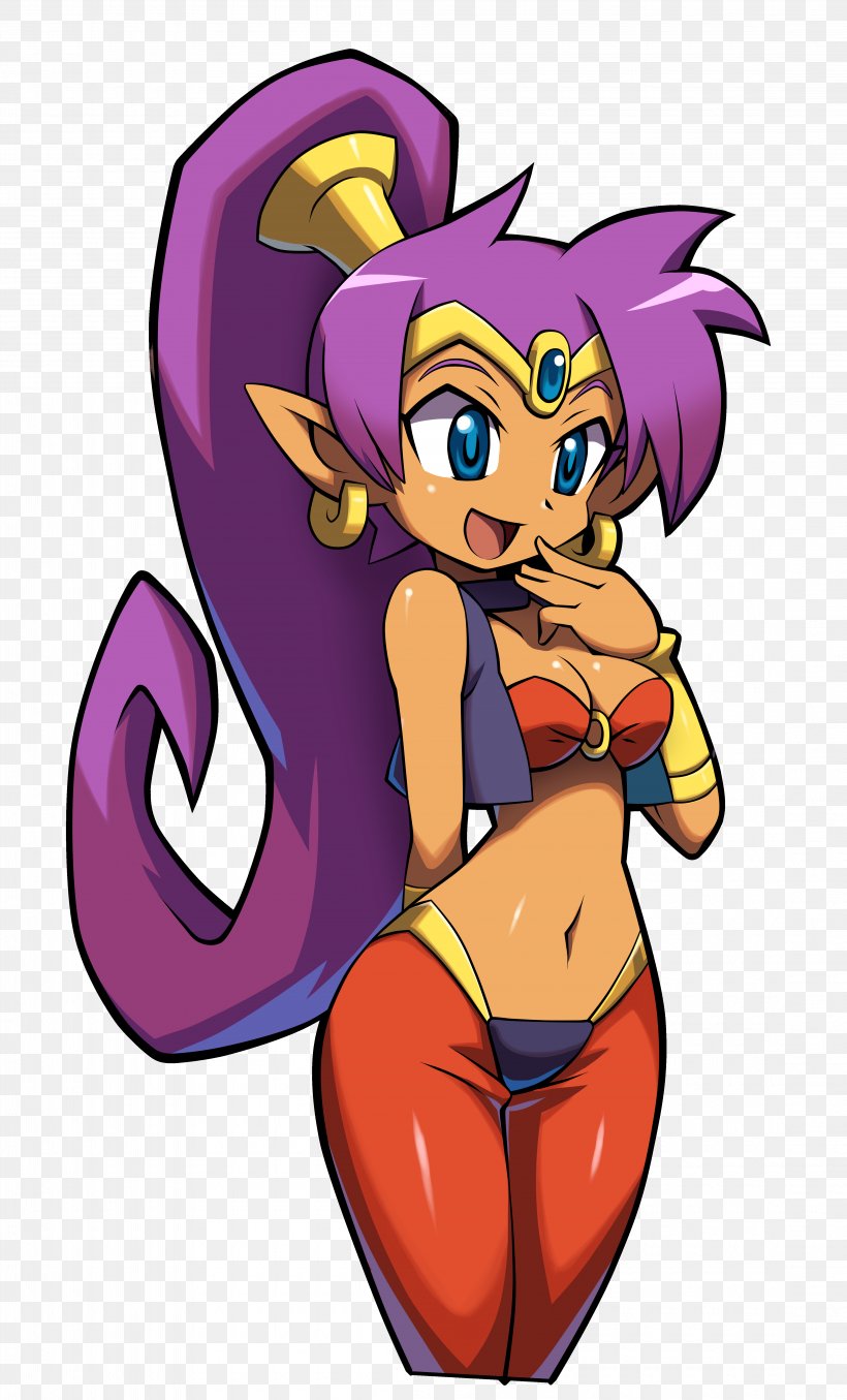 Shantae And The Pirate's Curse Shantae: Half-Genie Hero Shantae: Risky's Revenge Nintendo Switch Art, PNG, 4400x7272px, Watercolor, Cartoon, Flower, Frame, Heart Download Free