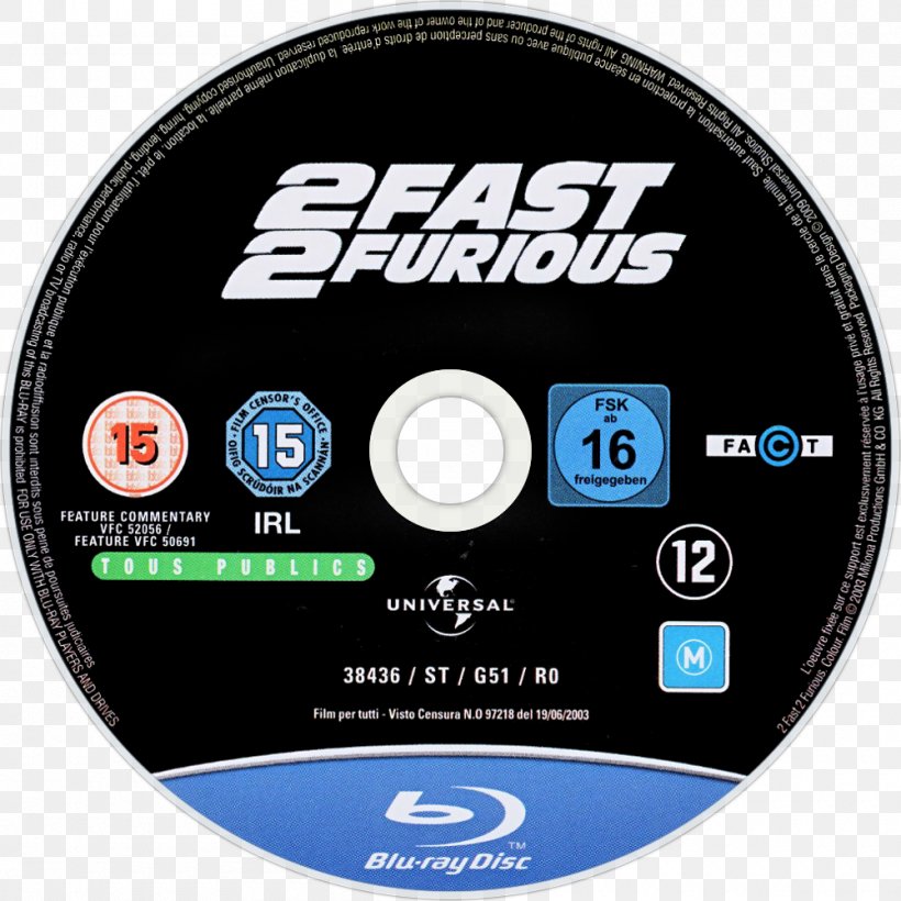 Compact Disc Letty Blu-ray Disc Dominic Toretto Brian O'Conner, PNG, 1000x1000px, 2 Fast 2 Furious, Compact Disc, Bluray Disc, Brand, Data Storage Device Download Free