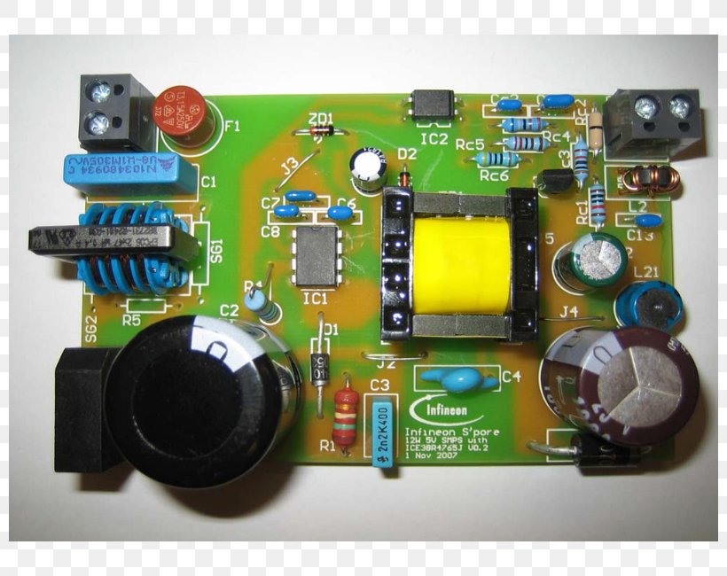 Microcontroller Power Converters Electrical Network Electronic Component Electronics, PNG, 800x650px, Microcontroller, Circuit Component, Circuit Prototyping, Computer Component, Electric Power Download Free