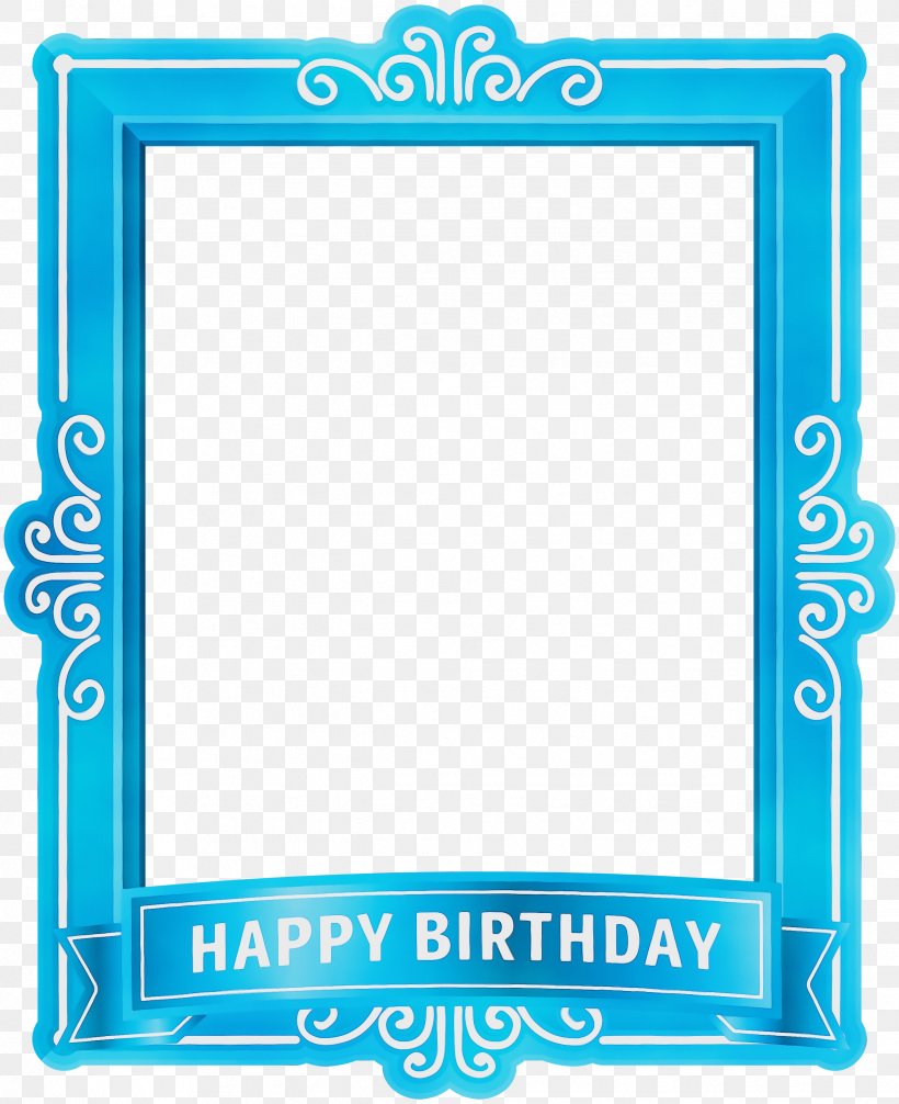 Picture Frame, PNG, 2443x3000px, Watercolor, Paint, Picture Frame, Rectangle, Teal Download Free