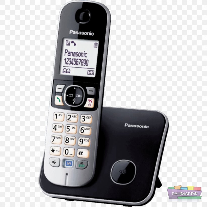 Cordless Telephone Digital Enhanced Cordless Telecommunications Panasonic KX-TG682, PNG, 1000x1000px, Cordless Telephone, Answering Machine, Caller Id, Cellular Network, Communication Device Download Free