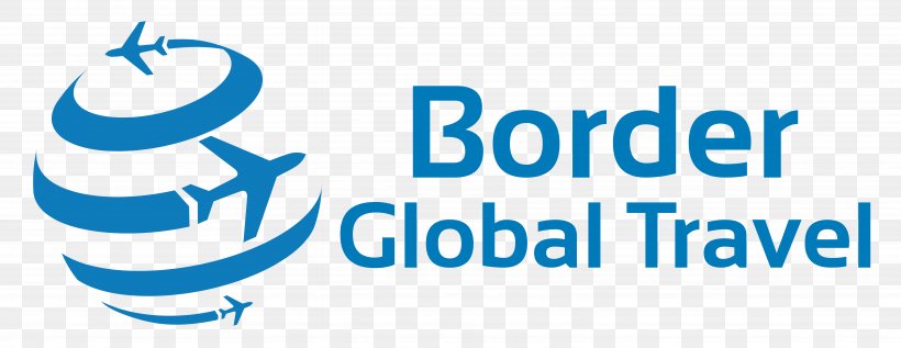 Logo Brand Trademark Product Border Global Travel, PNG, 6166x2388px, Logo, Area, Behavior, Blue, Brand Download Free