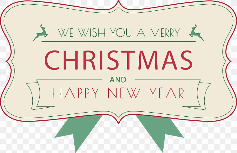 Merr Christmas Happy New Year 2022, PNG, 2999x1941px, Happy New Year, Geometry, Green, Labelm, Line Download Free
